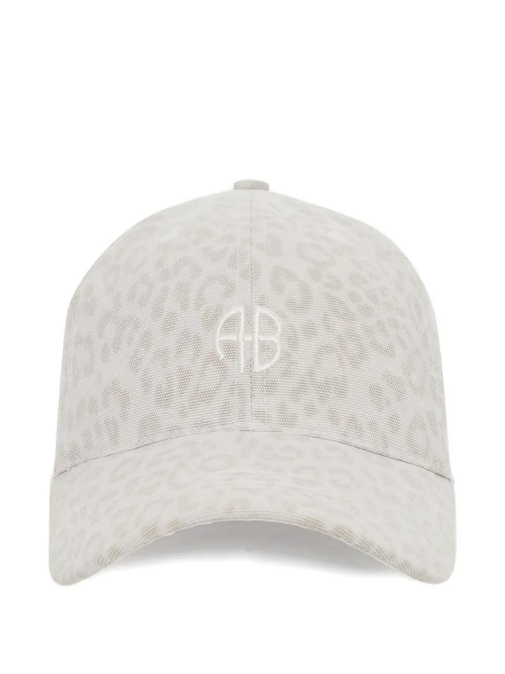 ANINE BING Jeremy leopard-pattern baseball cap - Toni neutri