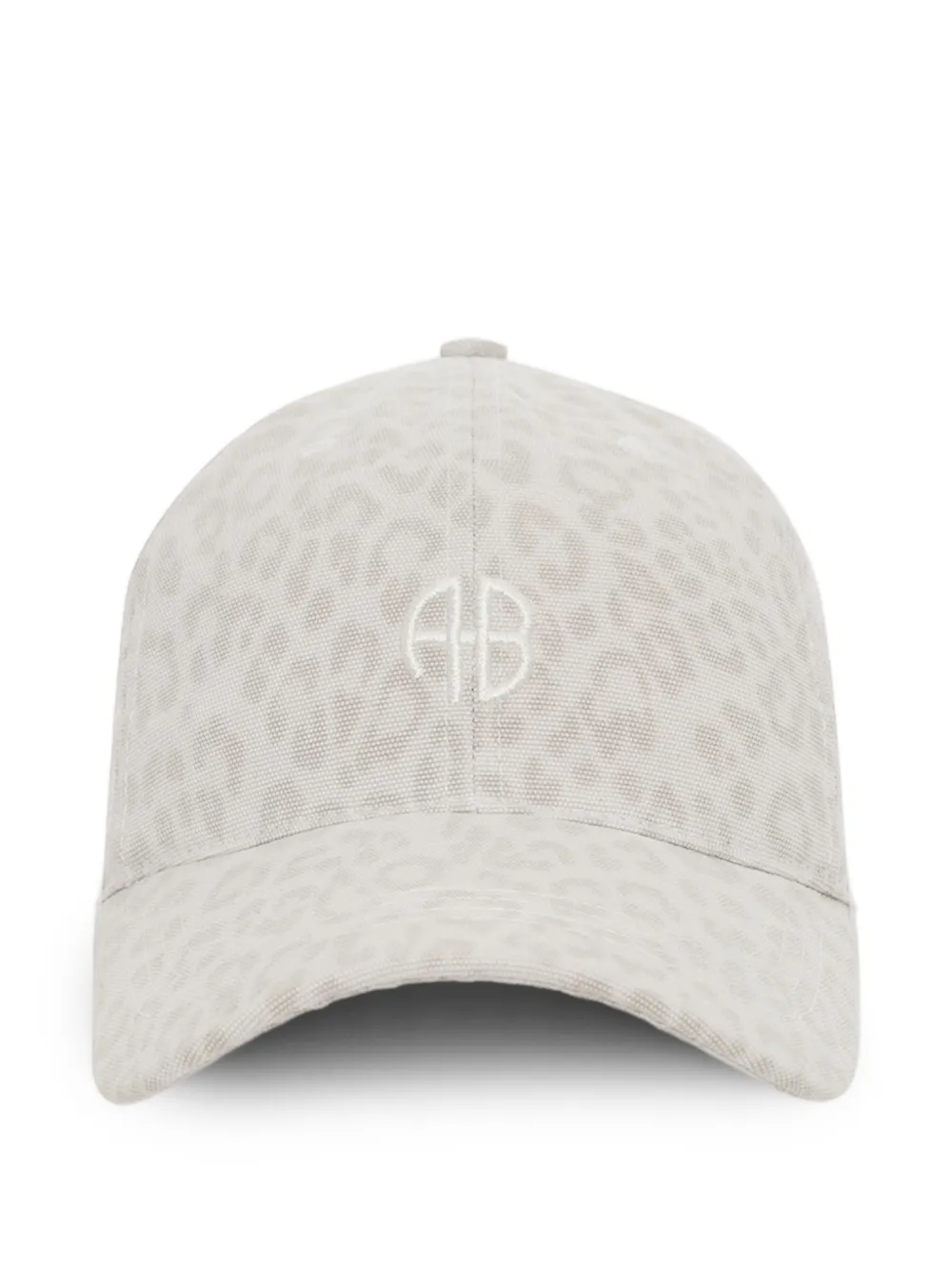 ANINE BING Jeremy leopard-pattern baseball cap - Toni neutri