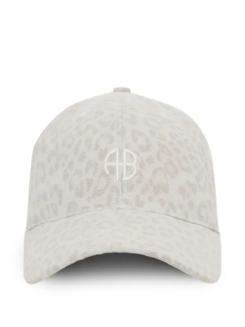 ANINE BING Jeremy leopard-pattern baseball cap