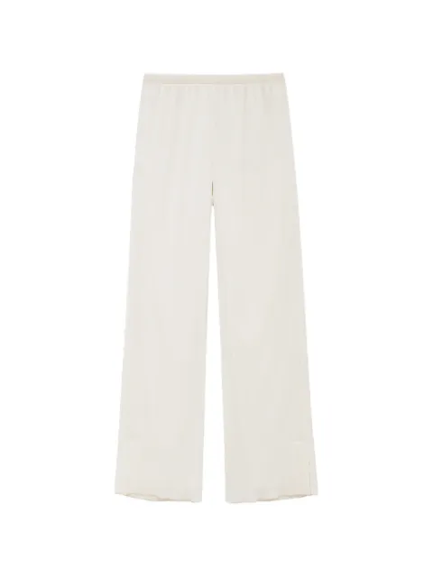ANINE BING Aden plissé-effect palazzo pants