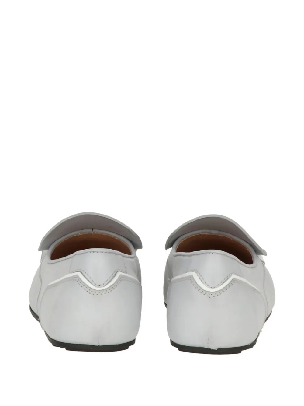 Tod's tassel leather loafers Grijs