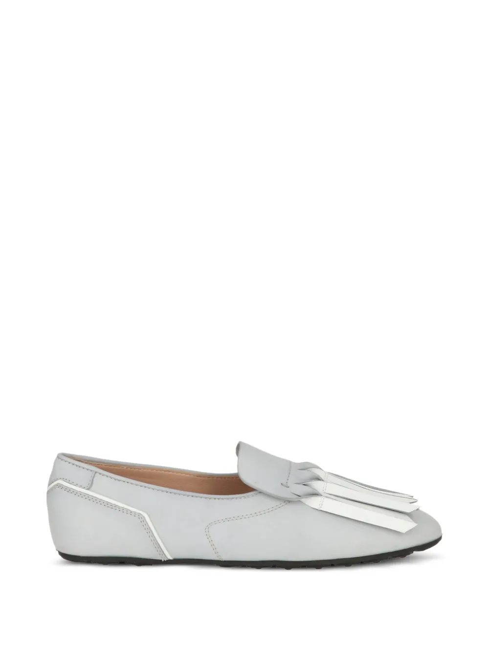 Tod's tassel leather loafers - Grau