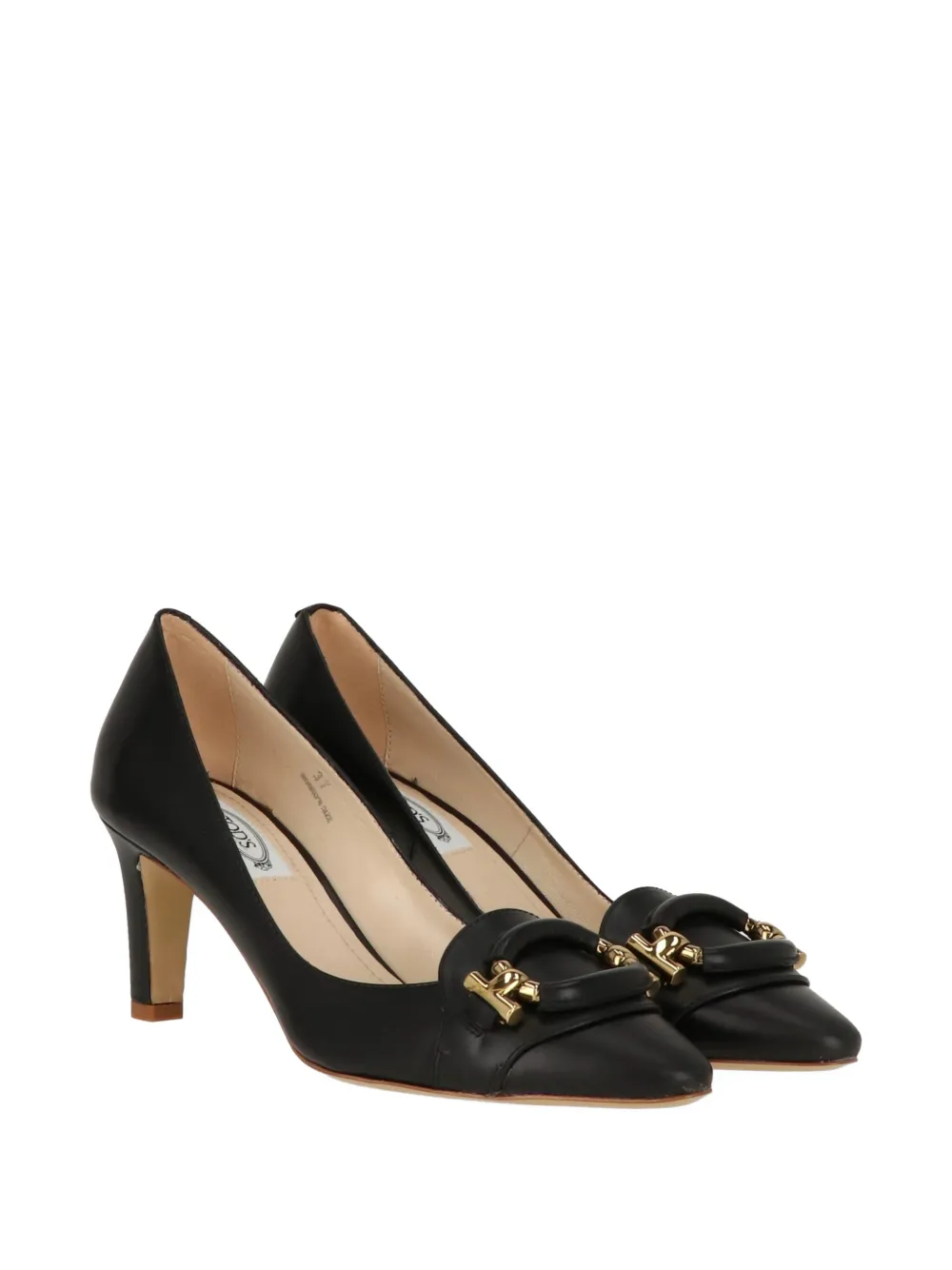 Tod's buckle leather pumps Zwart