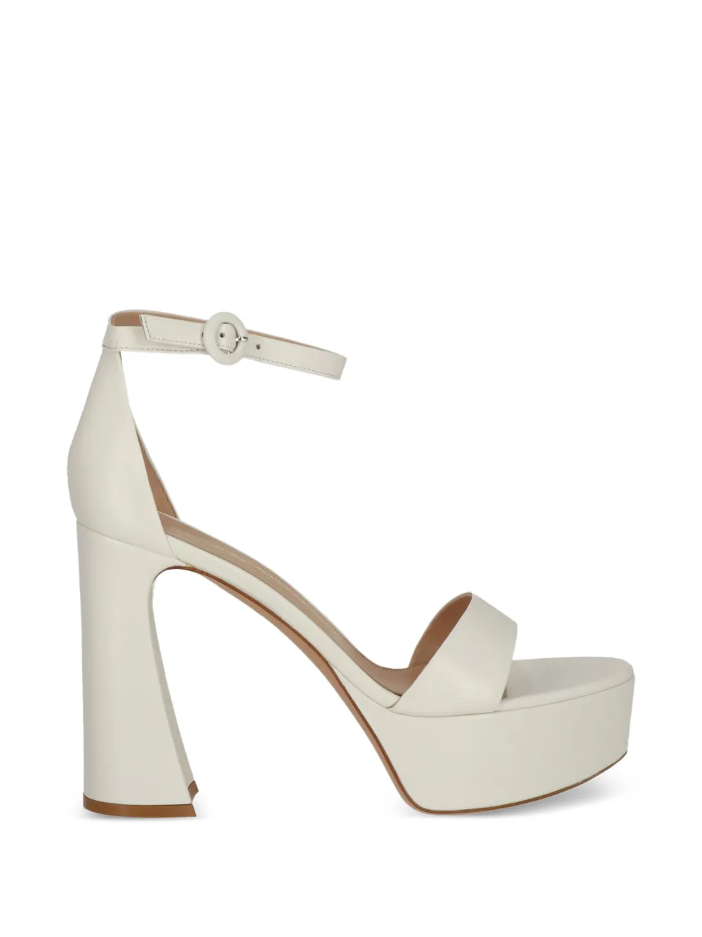Gianvito Rossi platform buckle sandals Wit