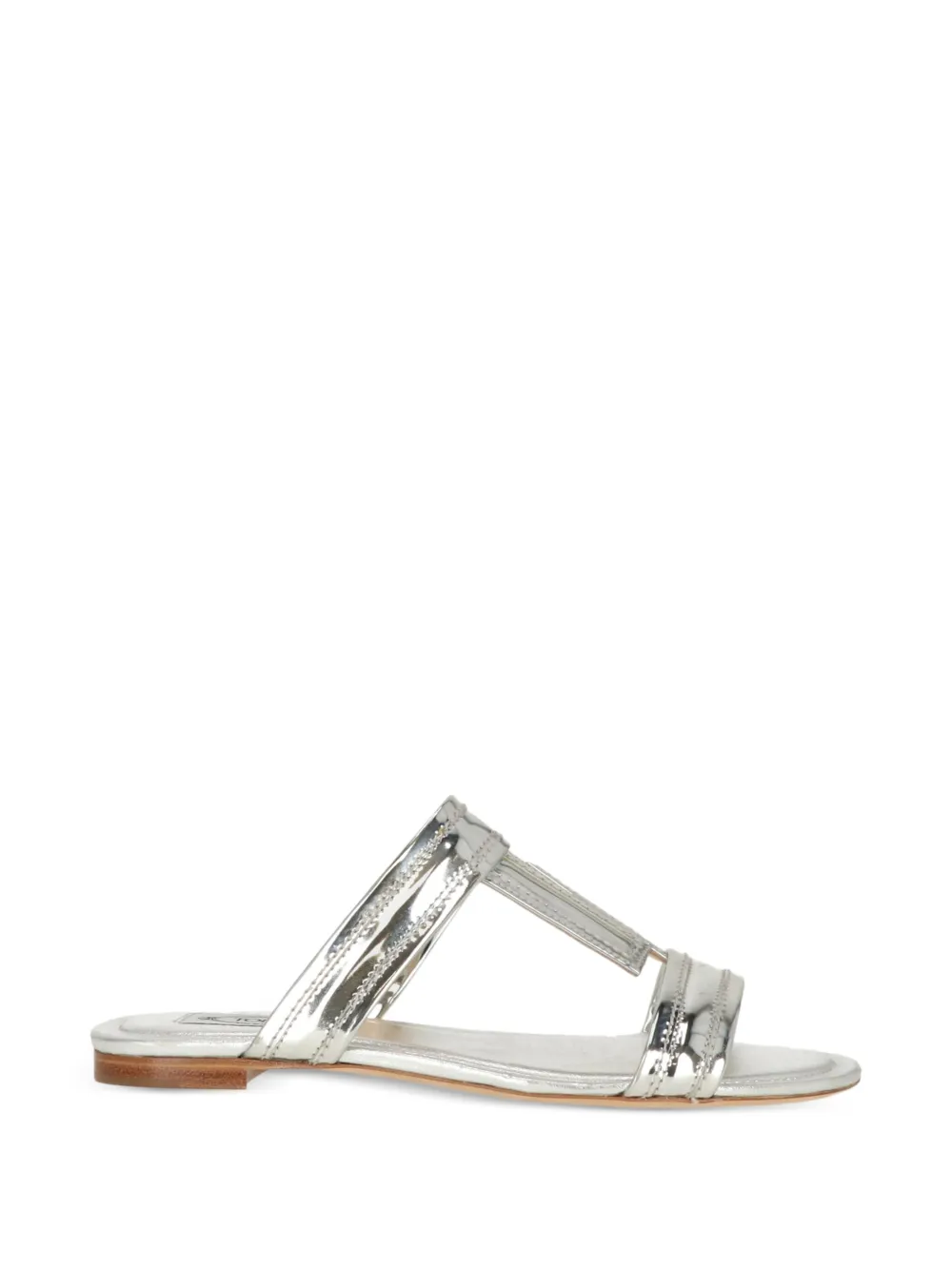 Tod's cushioned leather sandals - Argento
