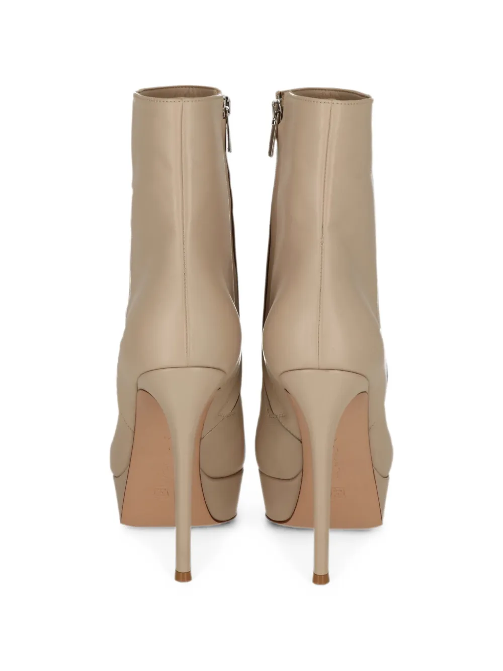 Gianvito Rossi platform ankle boots Beige