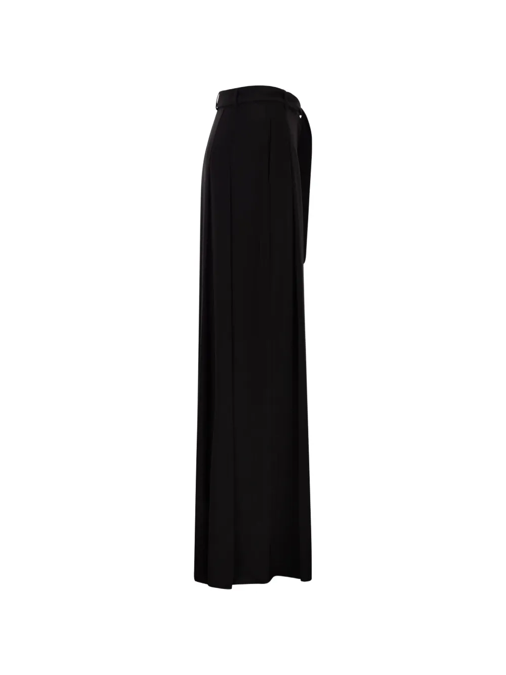 Max Mara Broek met kwastje en ceintuur Zwart