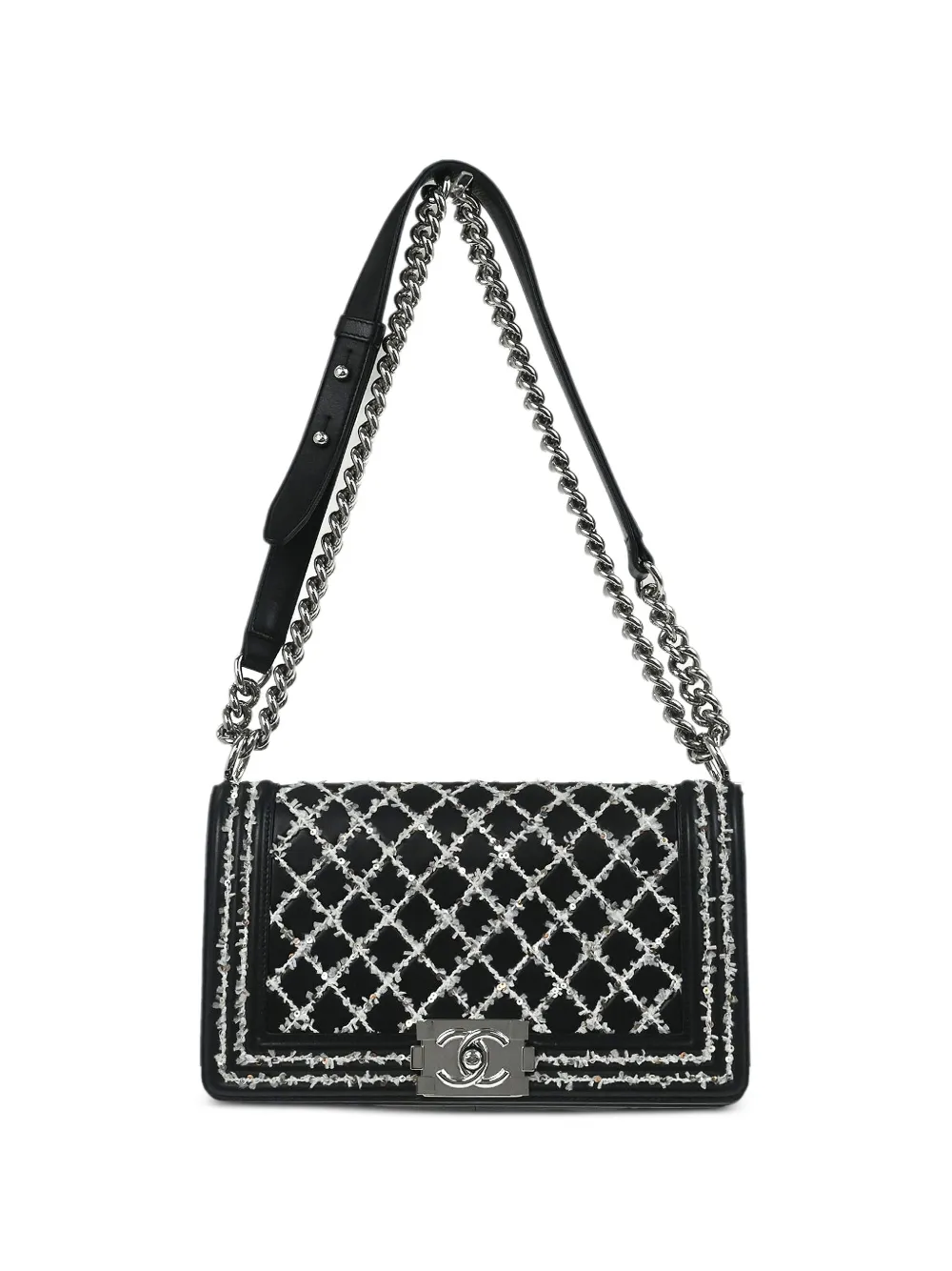 CHANEL Pre-Owned 2017 medium chain shoulder bag - Schwarz