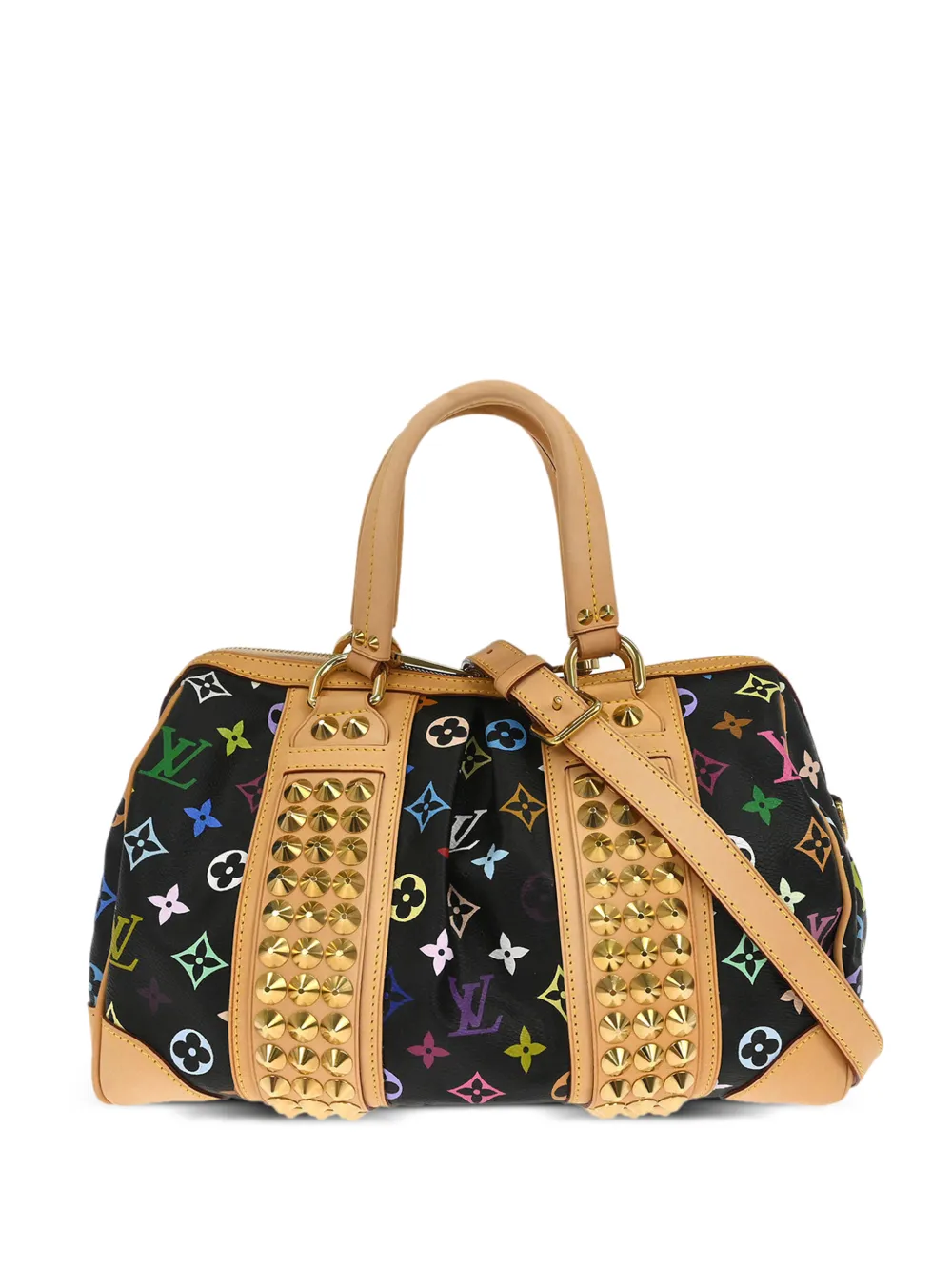 Louis Vuitton Pre-Owned 2010 MM Courtney studded tote bag - Nero