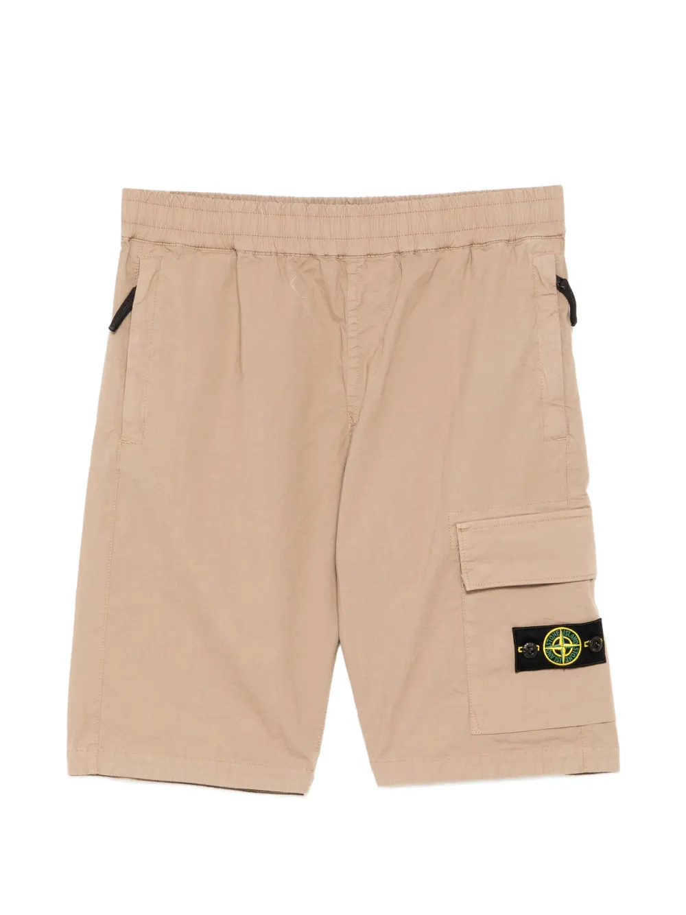 Stone Island Junior compass-patch shorts - Nude
