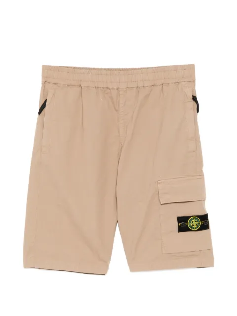 Stone Island Junior 컴퍼스 패치 쇼츠