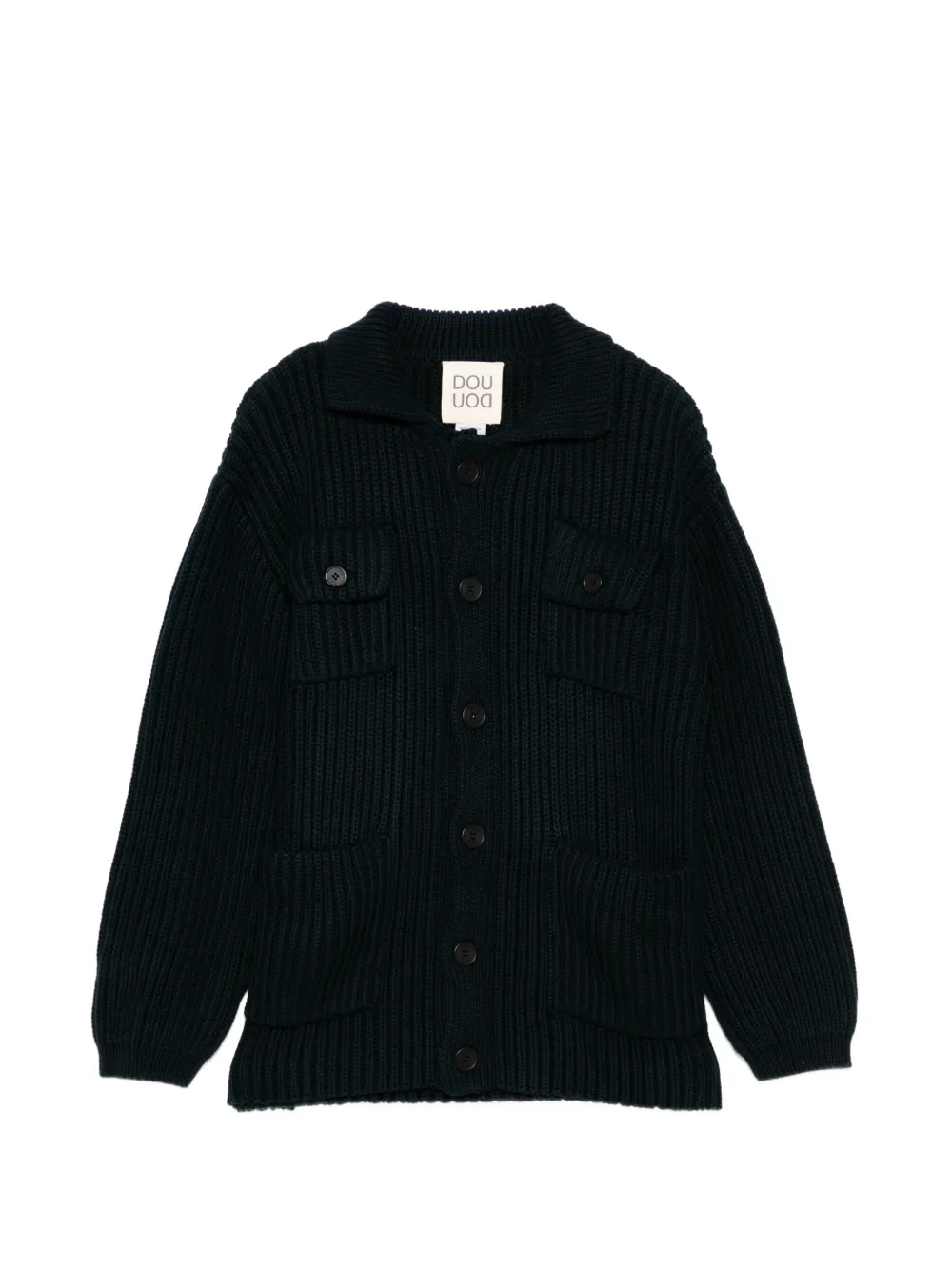 Douuod Kids collared cardigan - Blue