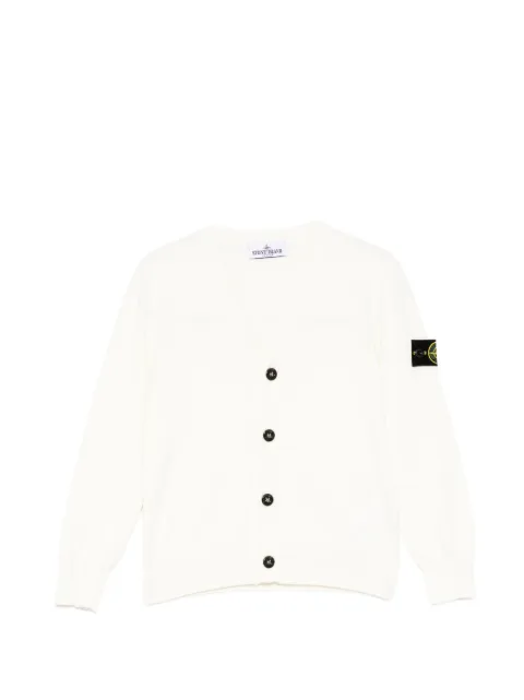 Stone Island Junior compass-patch cardigan