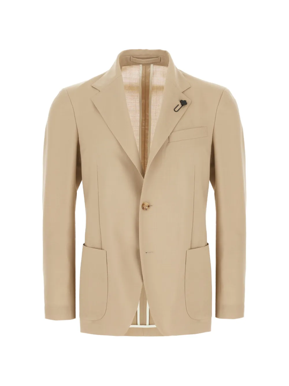 Lardini flower-pin single-breasted jacket - Toni neutri