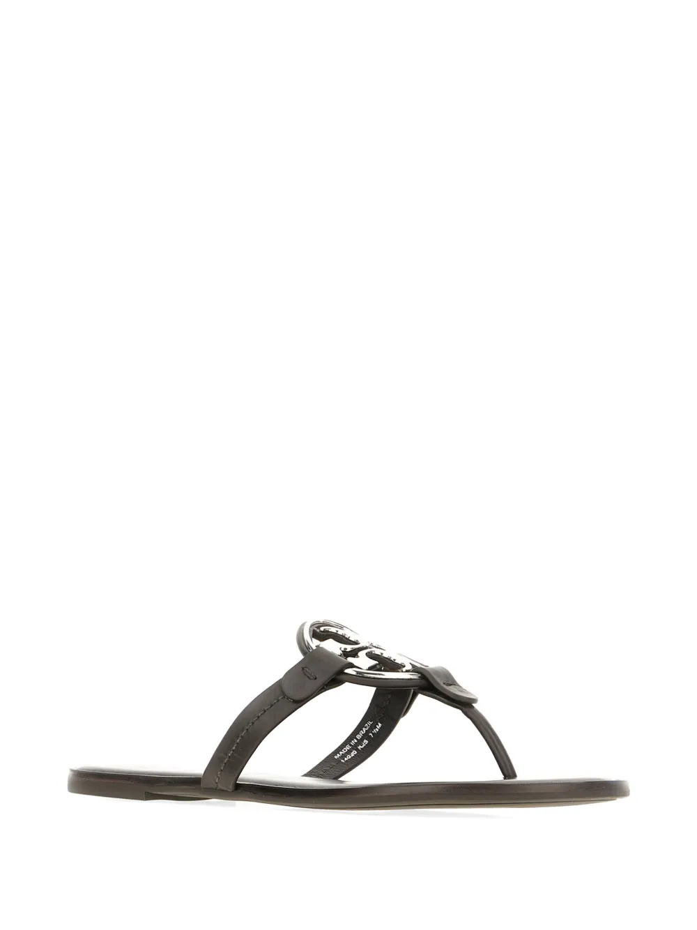 Tory Burch Miller logo-plaque sandals Bruin