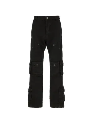 Off-White キャンバス カーペンターパンツ | ブラック | FARFETCH JP