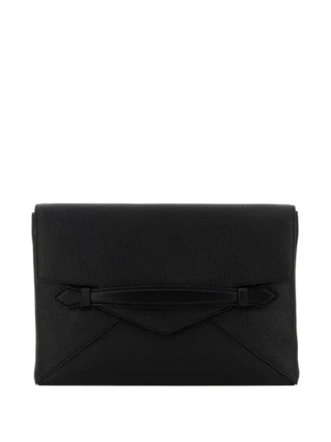 Montblanc pebble-leather envelope clutch bag