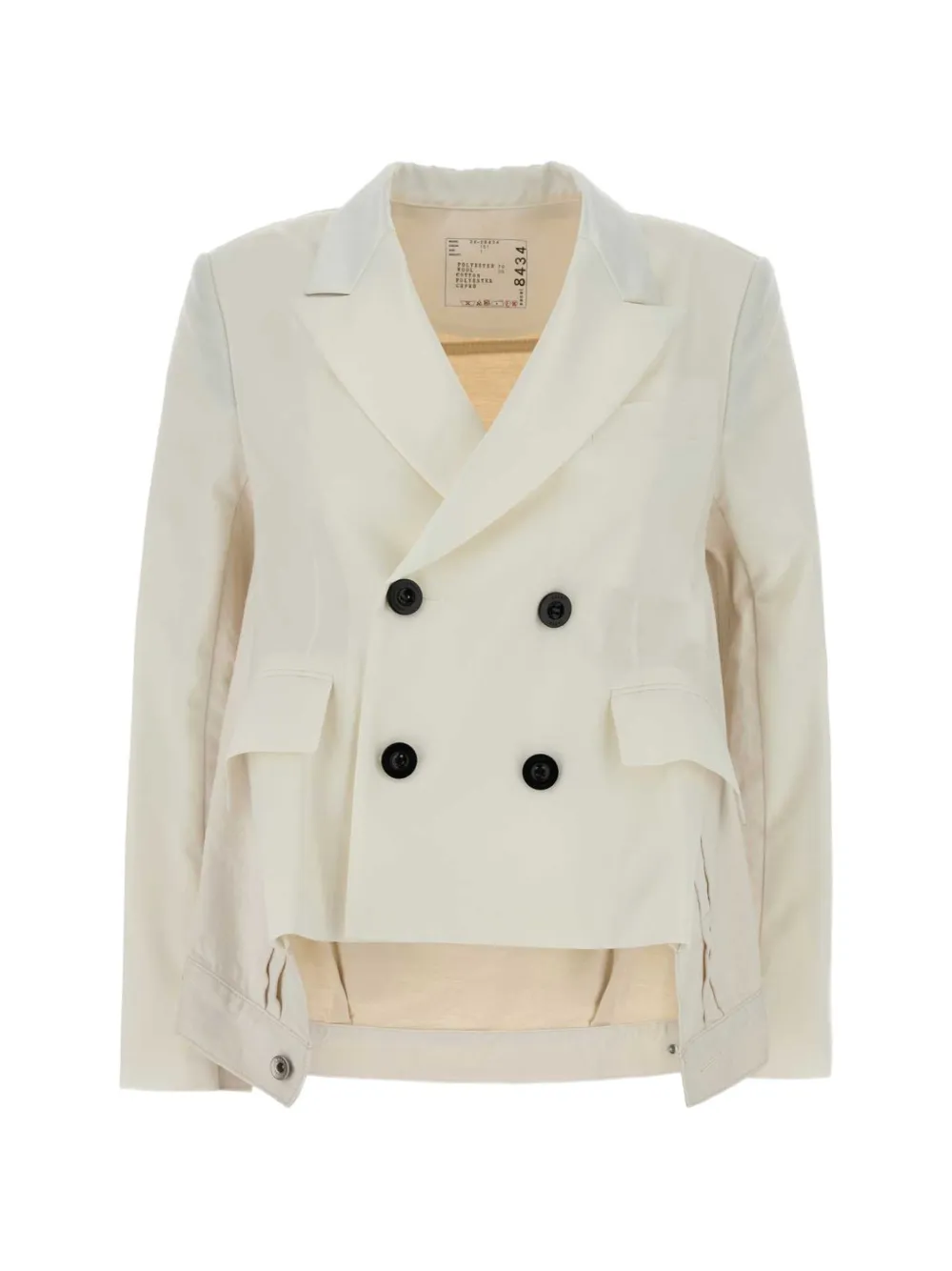 sacai button fastening jacket - Toni neutri