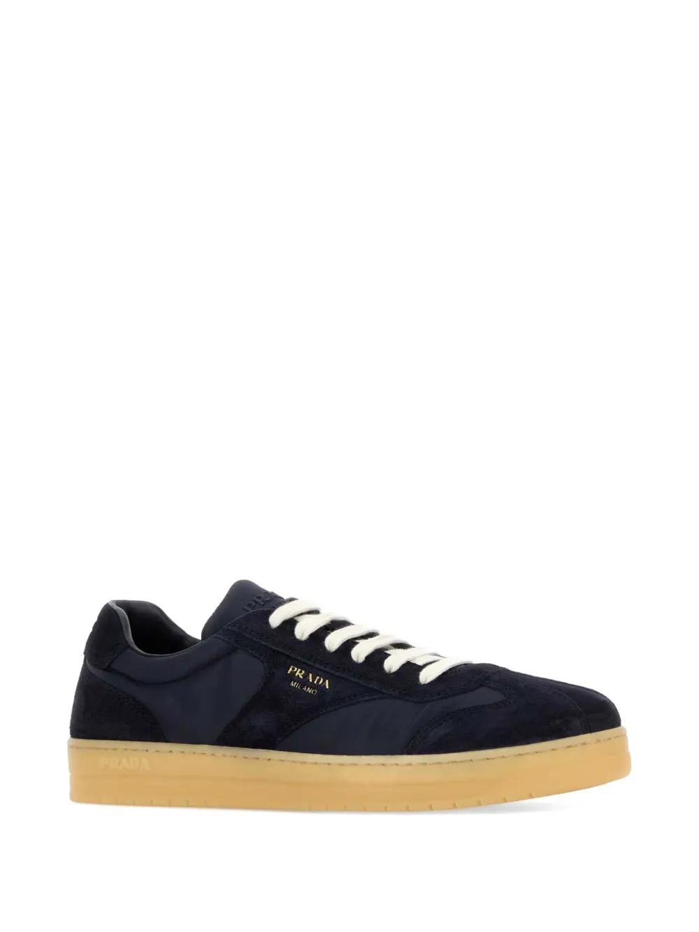 Prada panelled sneakers Blauw