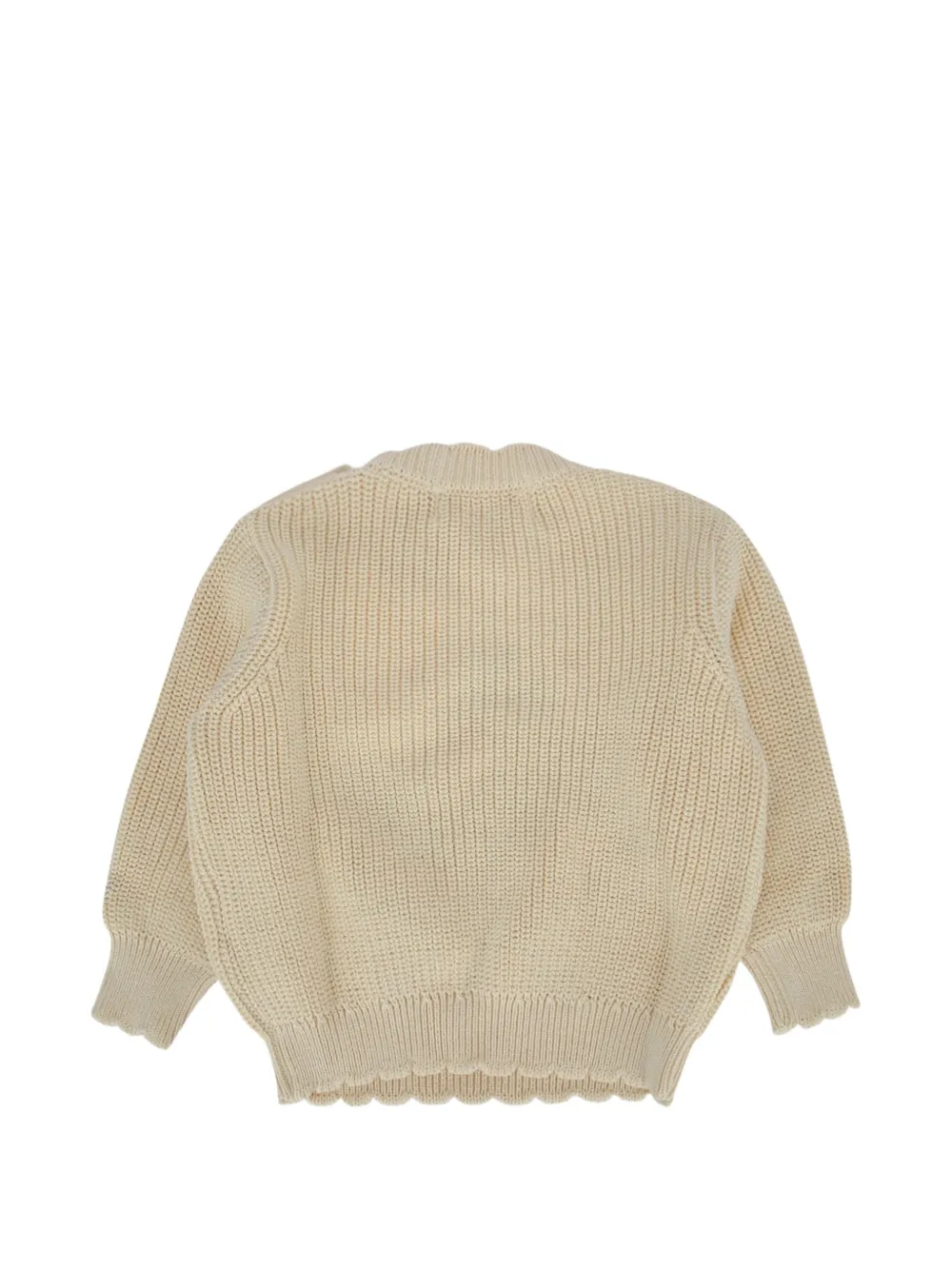 Bobo Choses Pixel Daisy trui met lange mouwen Beige