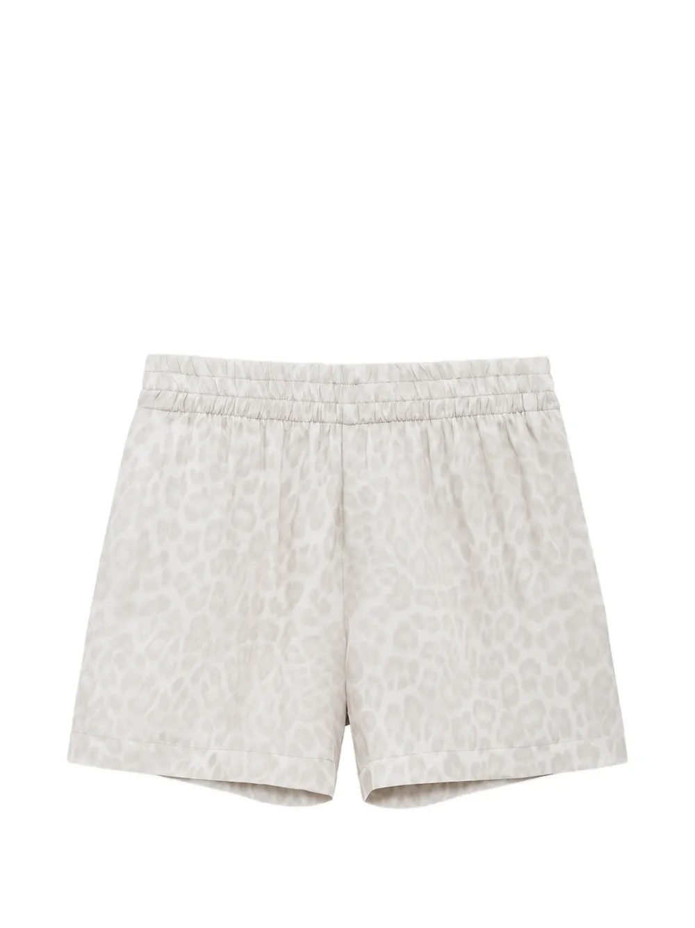ANINE BING Kam leopard-print shorts - Toni neutri