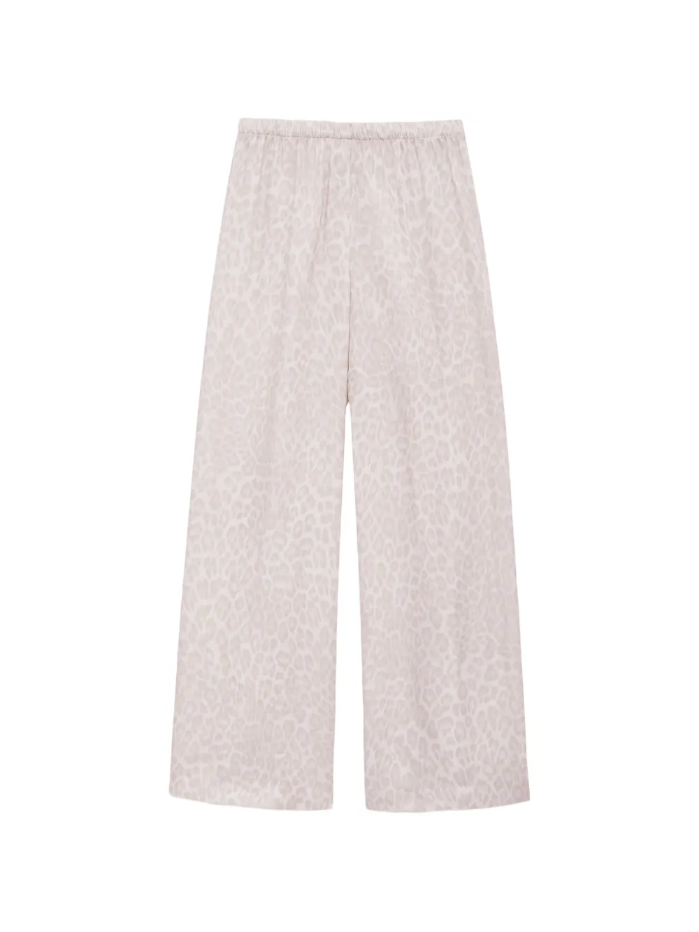 ANINE BING Roslyn leopard-pattern trousers - Toni neutri