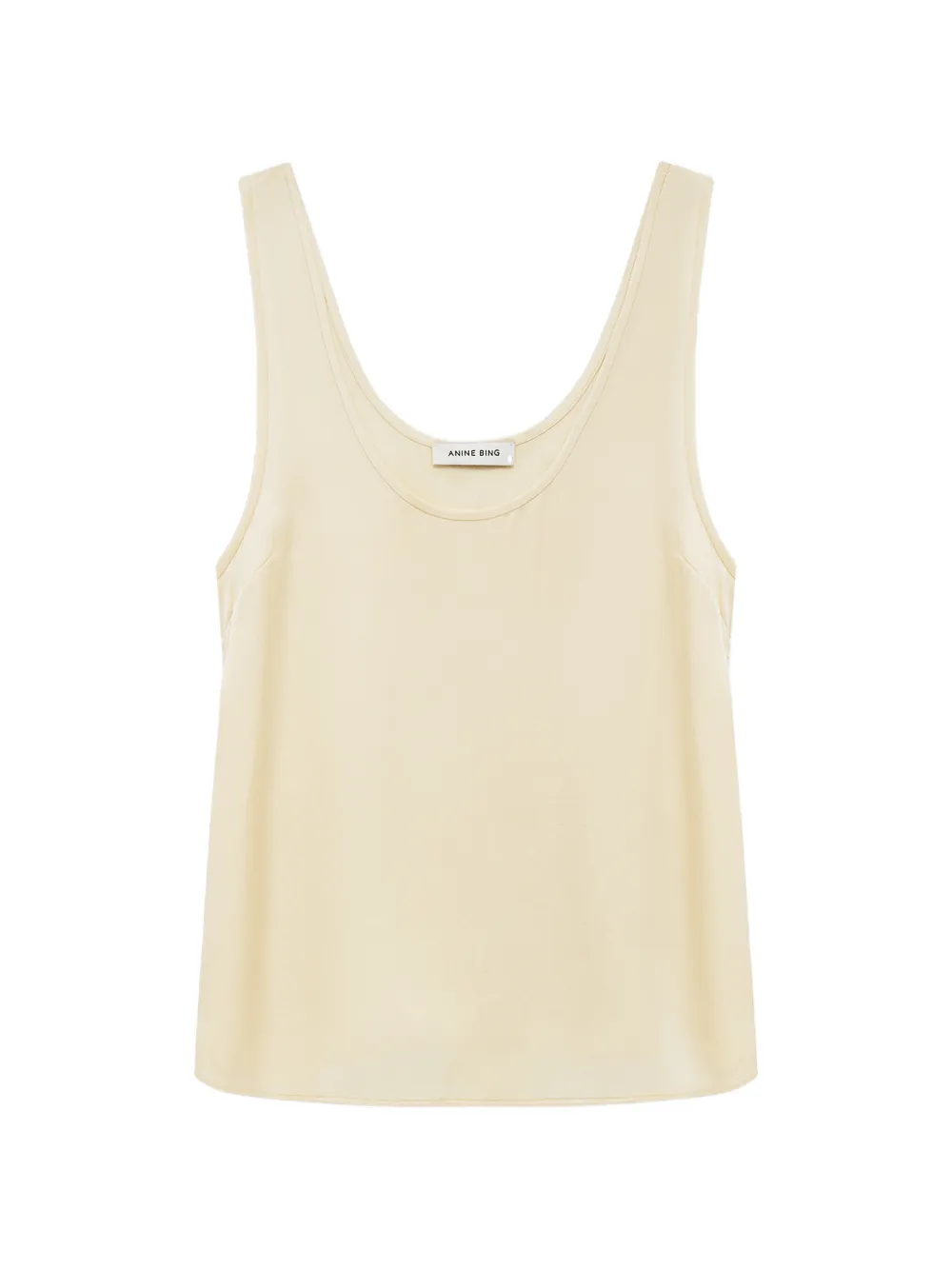 ANINE BING Lea scoop-neck top - Giallo