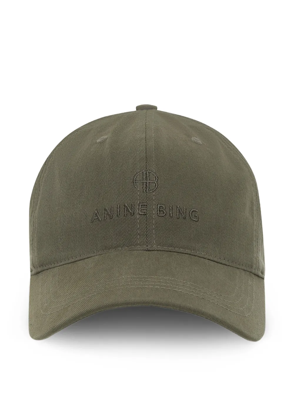 ANINE BING Jeremy logo-embroidered baseball cap - Verde