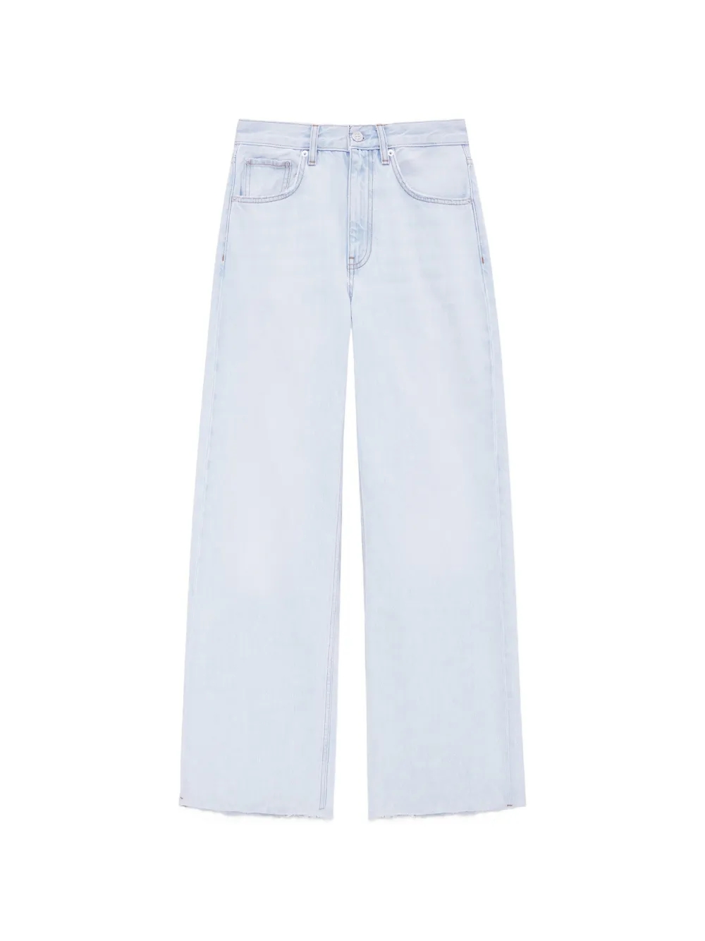 ANINE BING Lewis frayed jeans - Blu