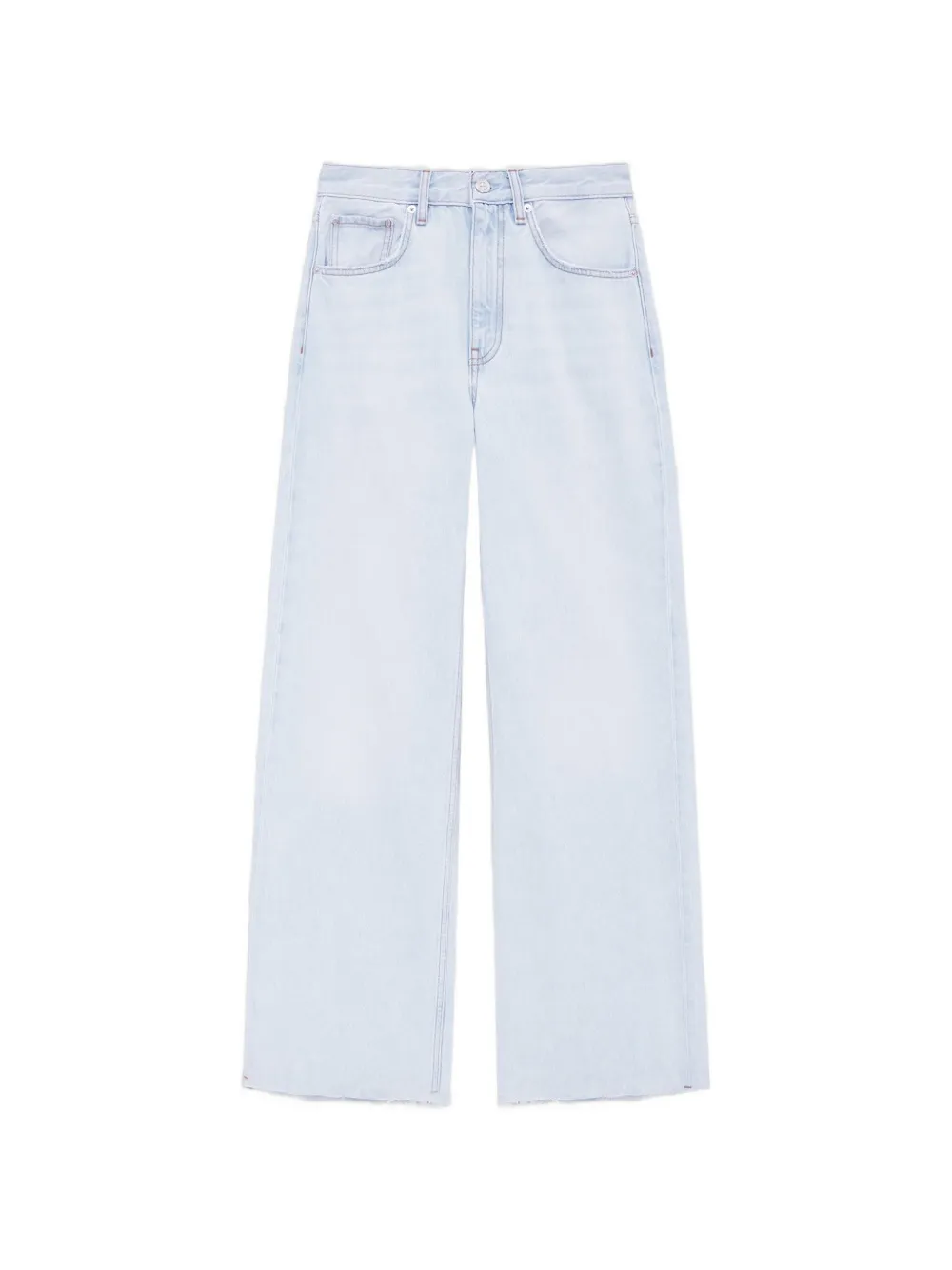 ANINE BING Lewis frayed jeans - Blau