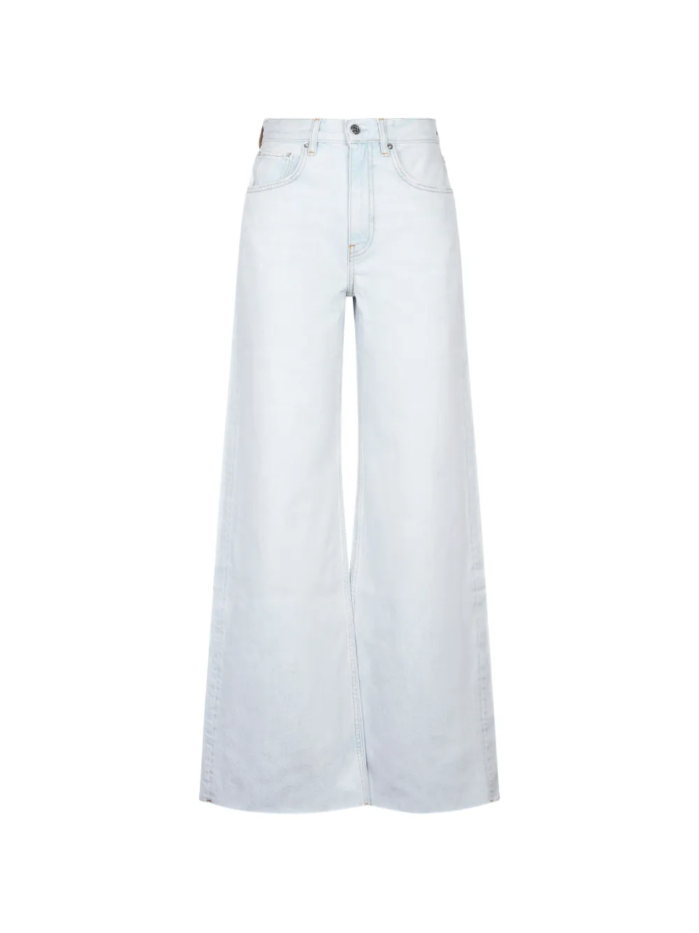 ANINE BING Lewis frayed jeans - Blu