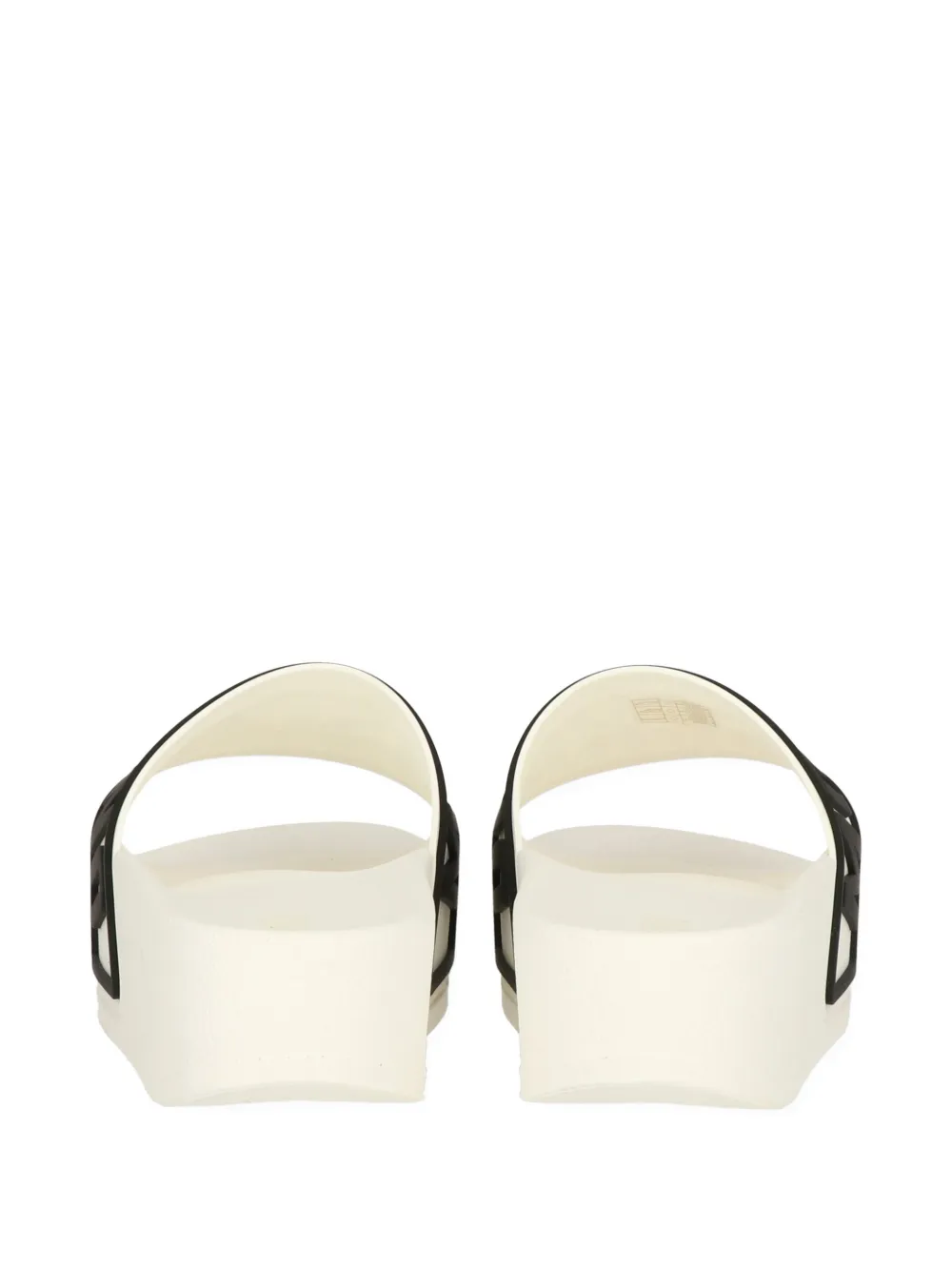 Moschino logo flip flops Beige