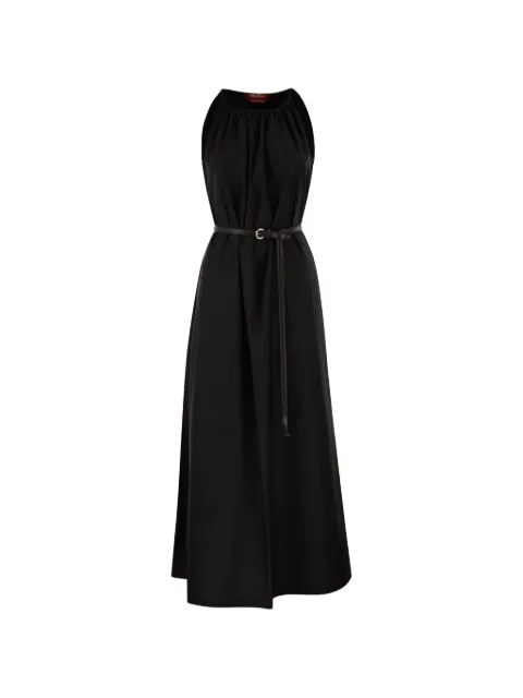 Max Mara halterneck belted maxi dress