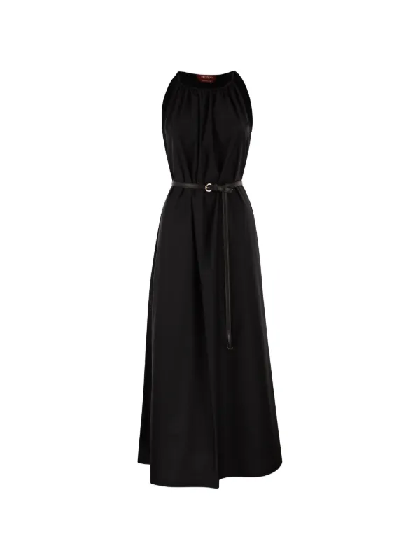 belted black maxi dress Black Long Maxi Dress A-line Long Dress With Belt Belted Waist Shoulder Cut Out Elegant Evening Dress Casual Party Dress Women's Clothing