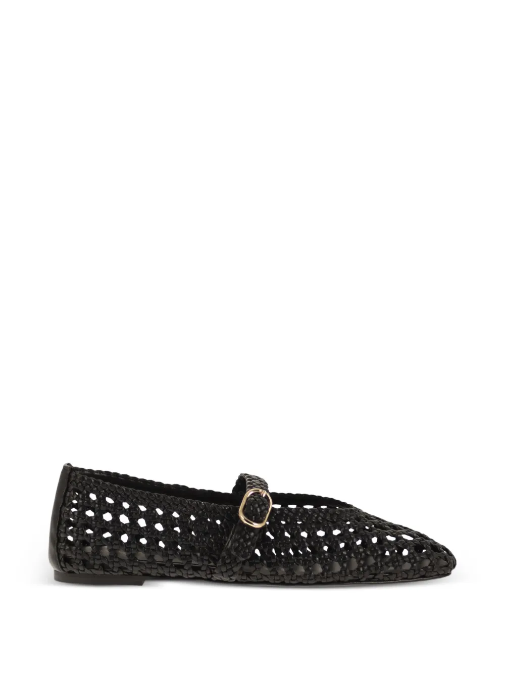 Stuart Weitzman Prima woven strap ballet flats - Nero