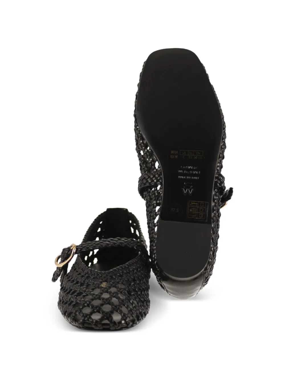Stuart Weitzman Prima Ballet Flats in Black, view 4