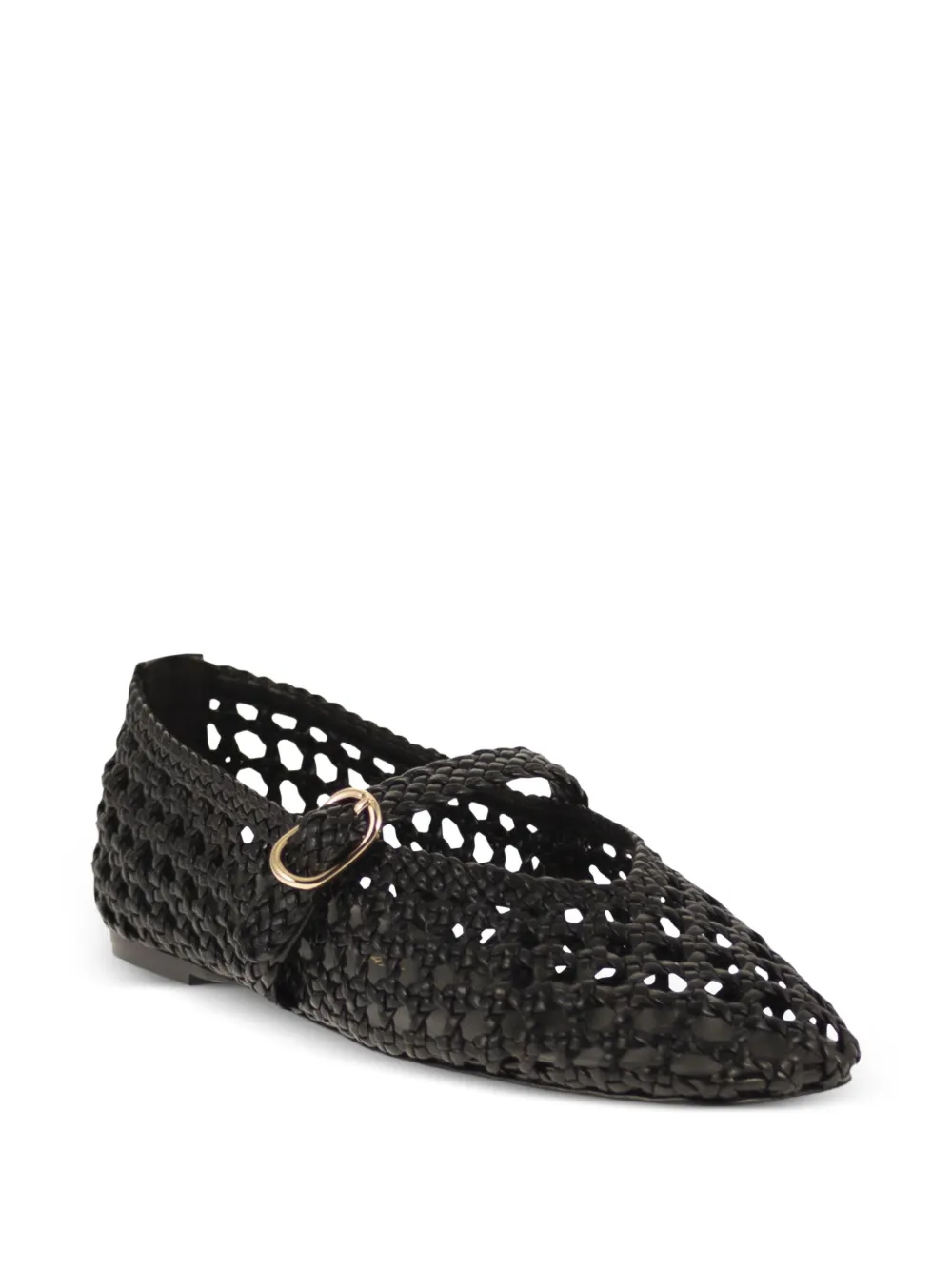 Stuart Weitzman Prima Ballet Flats in Black, view 5