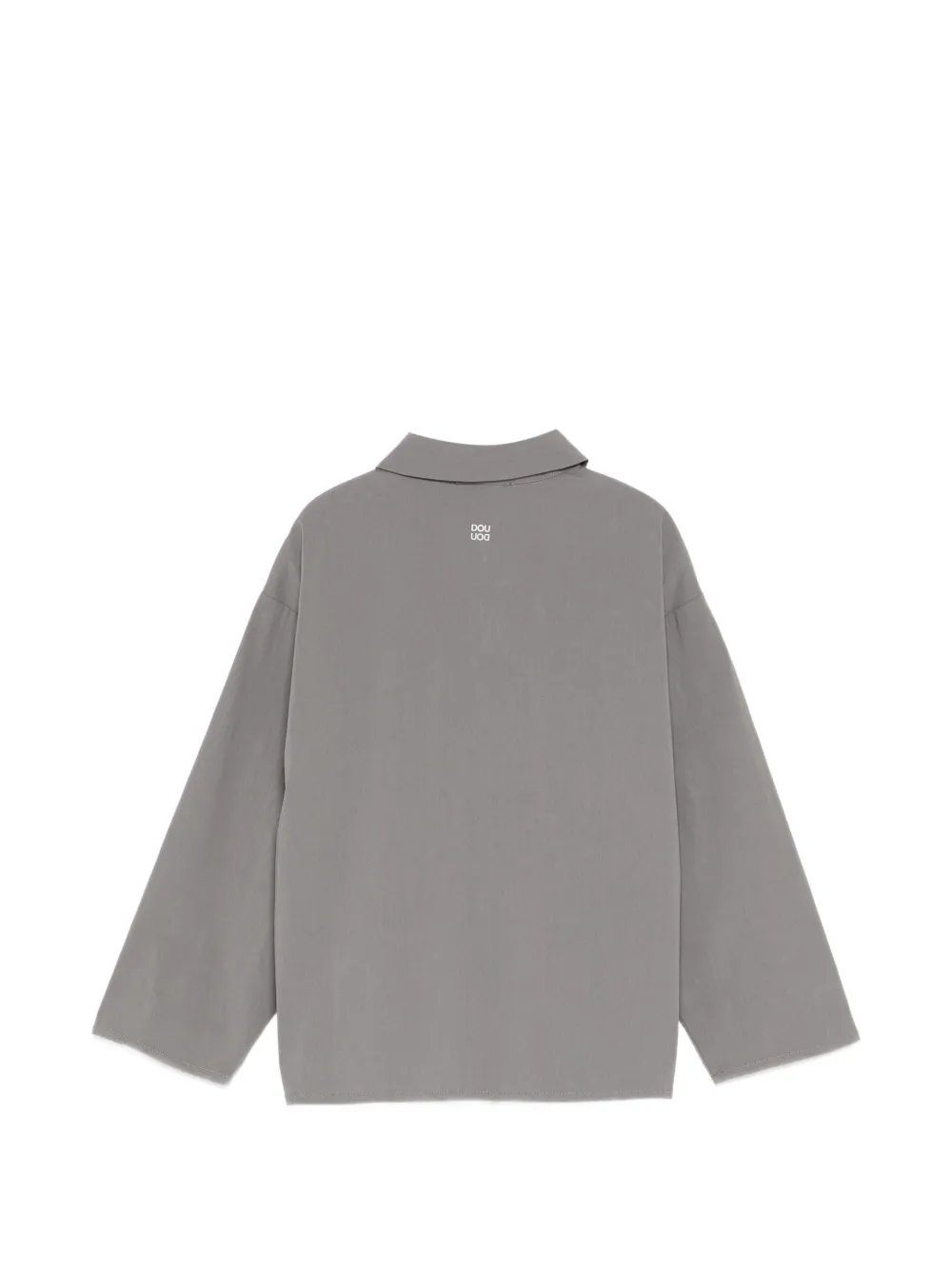 Douuod Kids Shirt met halve knoop Grijs