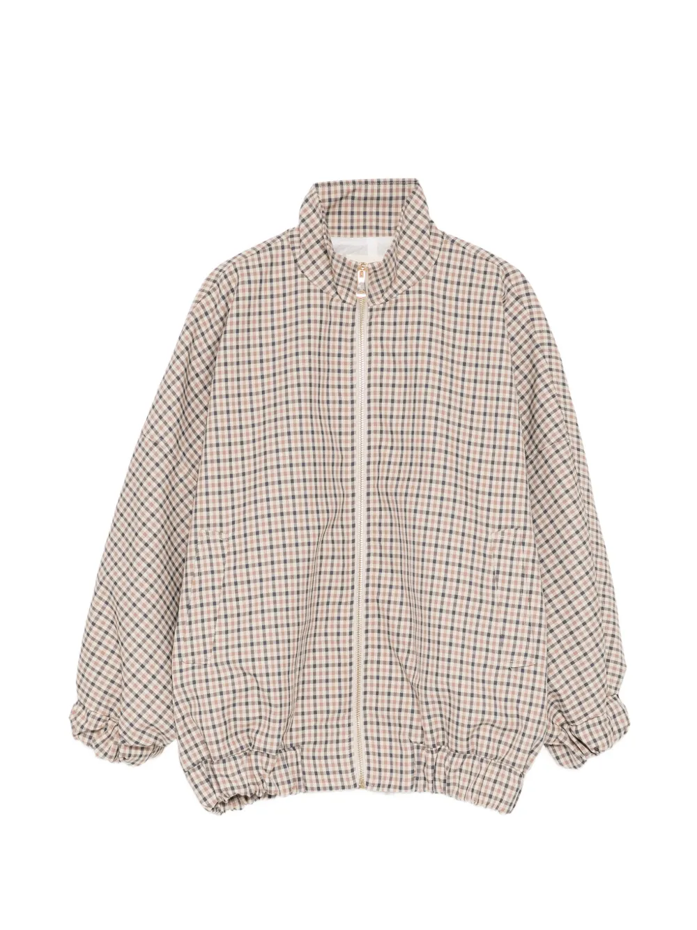 Douuod Kids checked jacket - Nude