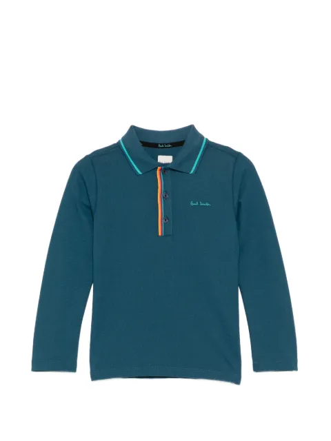 Paul Smith Junior logo-embroidered polo shirt