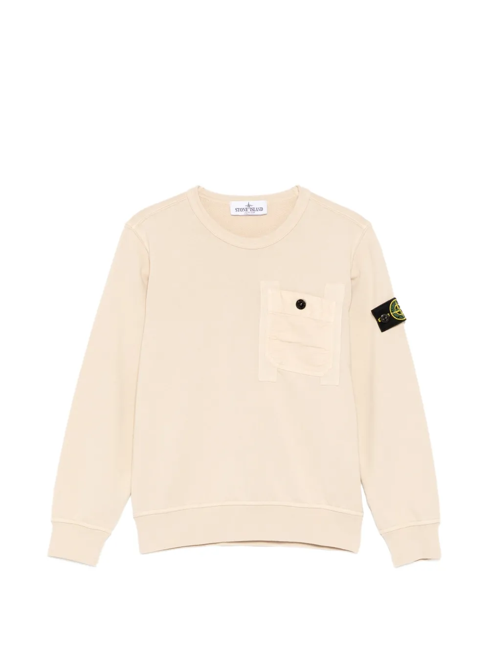 Stone Island Junior compass-patch sweatshirt - Toni neutri