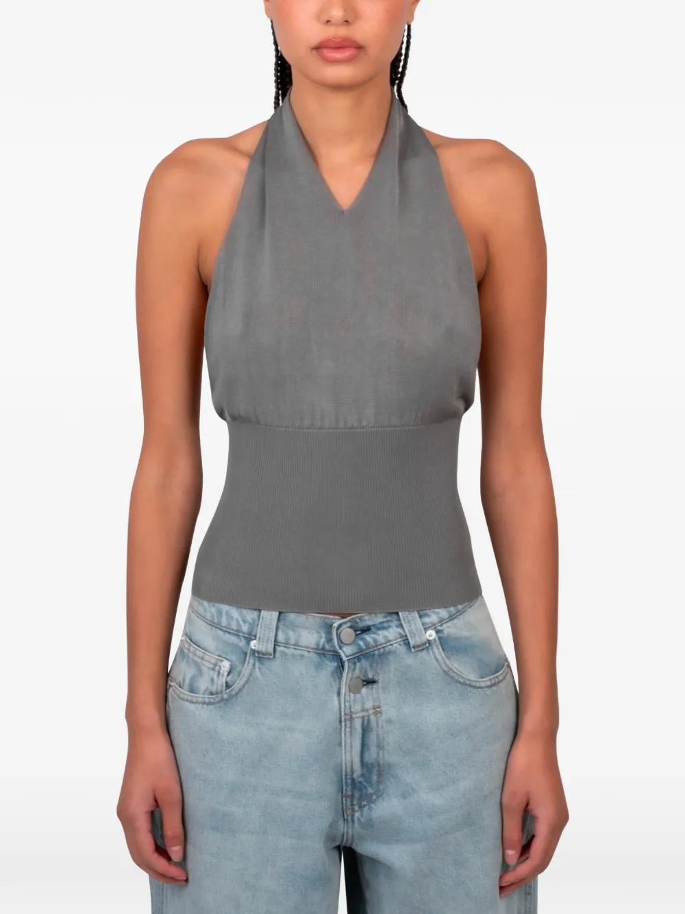 Gimaguas Mirage halterneck top - Grigio