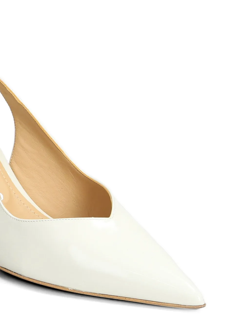 Fratelli Russo pointed-toe slingback pumps Beige