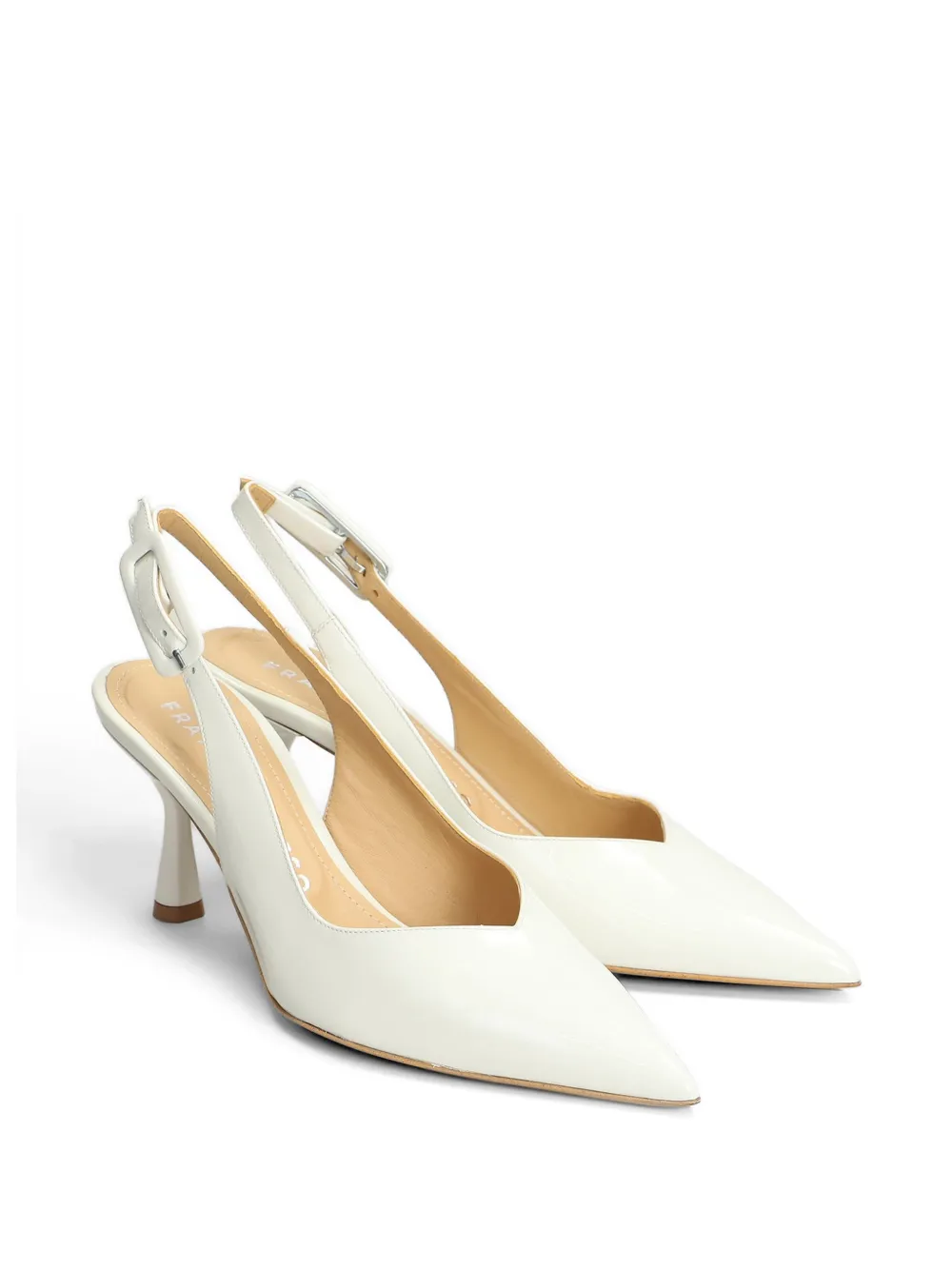 Fratelli Russo pointed-toe slingback pumps Beige