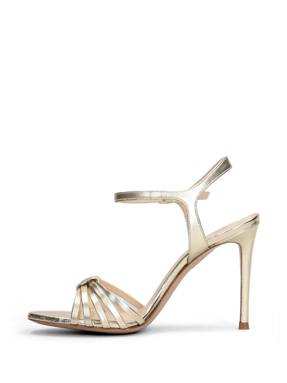 Roberto Festa Regen strappy metallic leather sandals Goud