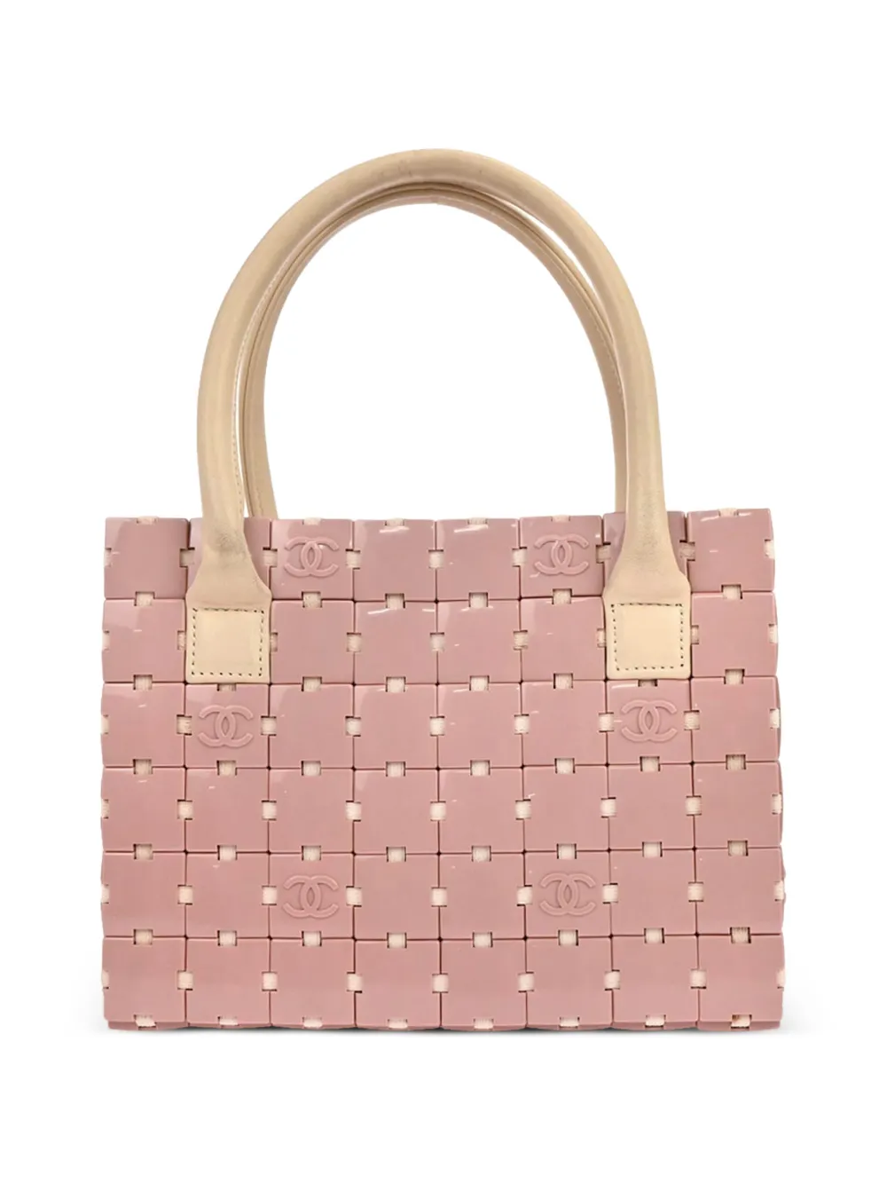 CHANEL Pre-Owned 2000 puzzle block tote bag - Rosa