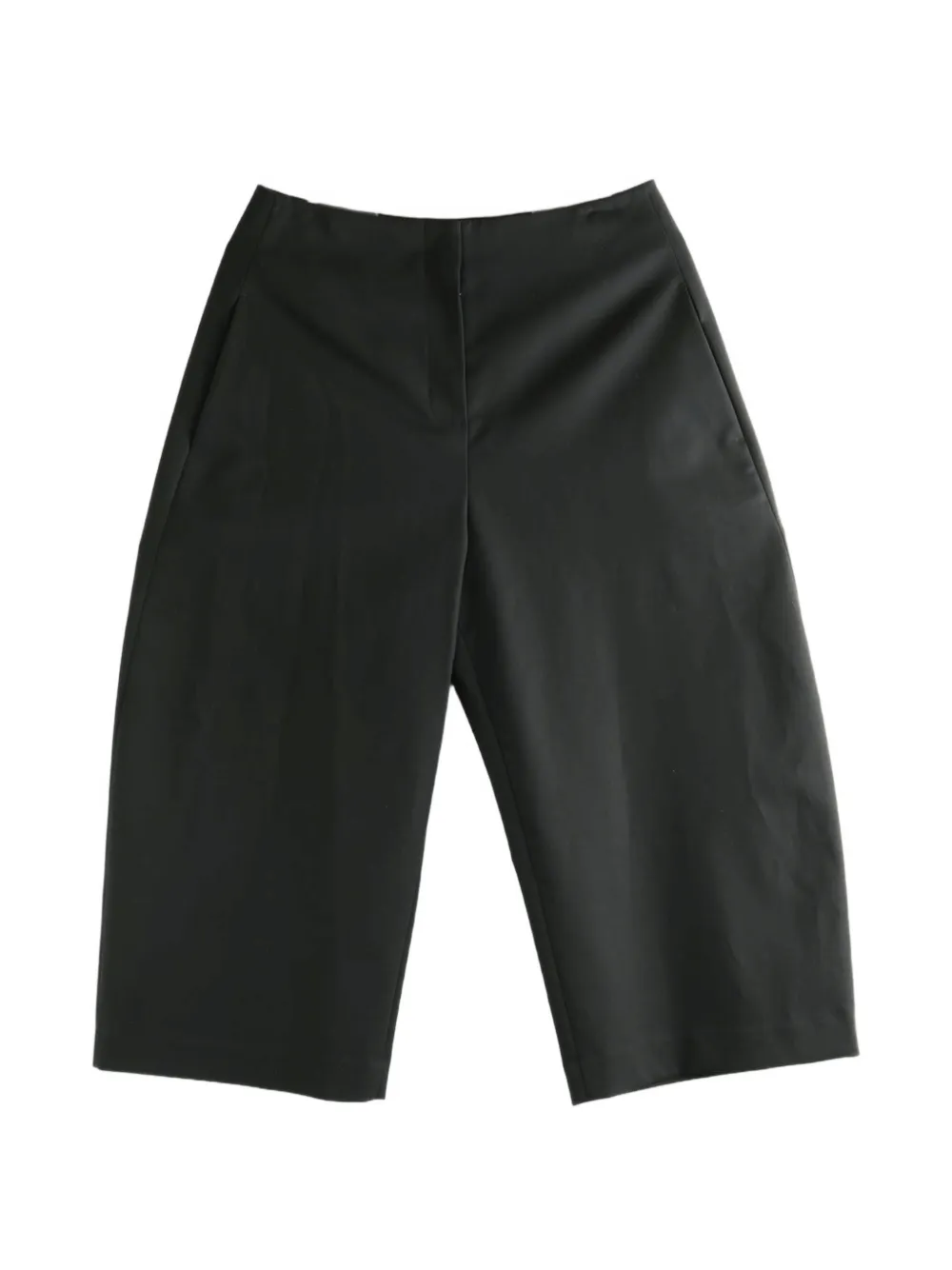 Amomento cropped wide-leg trousers - Nero