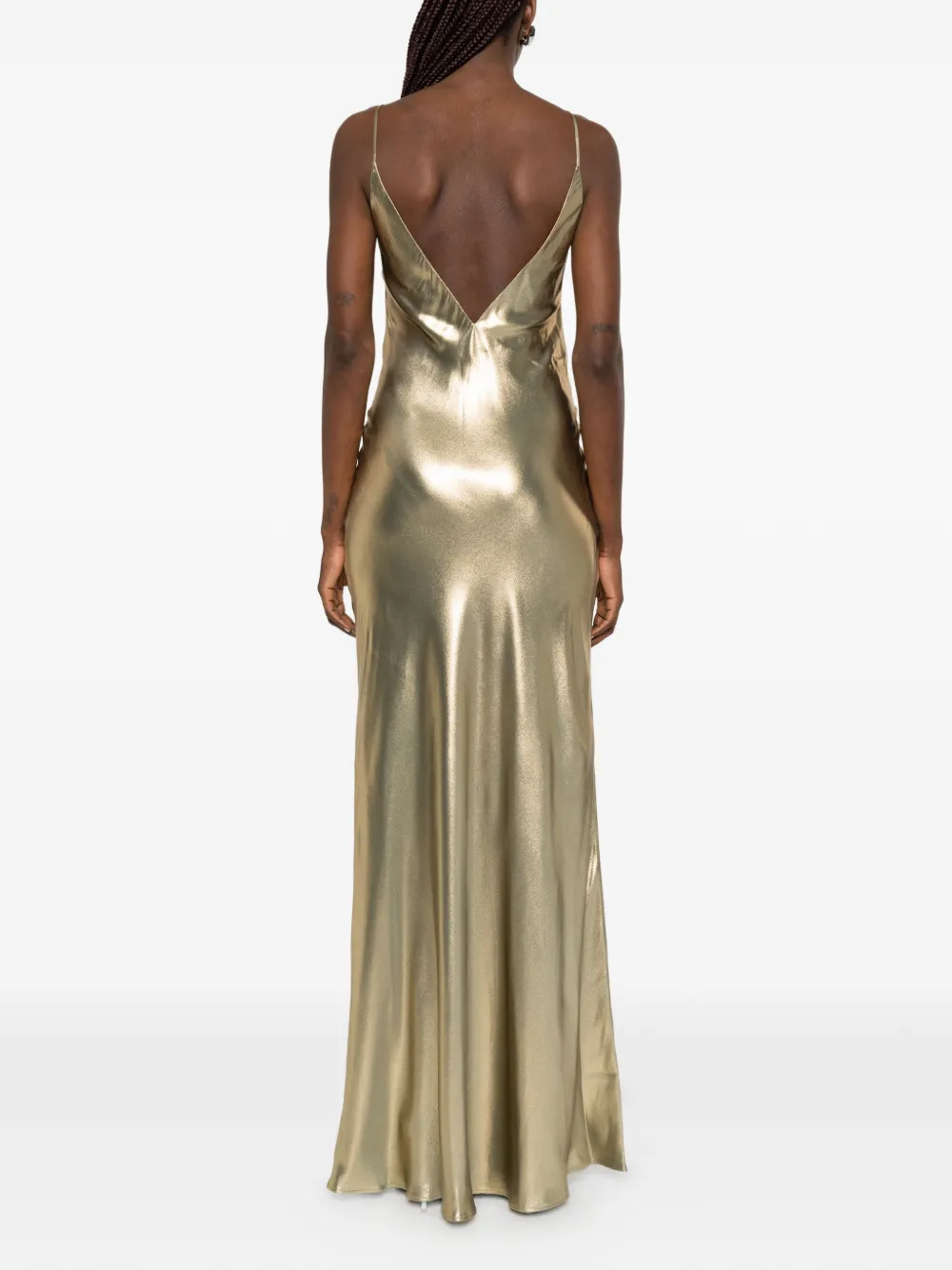 galvan slip dress Provence satin Galvan London Silver 90's Silk