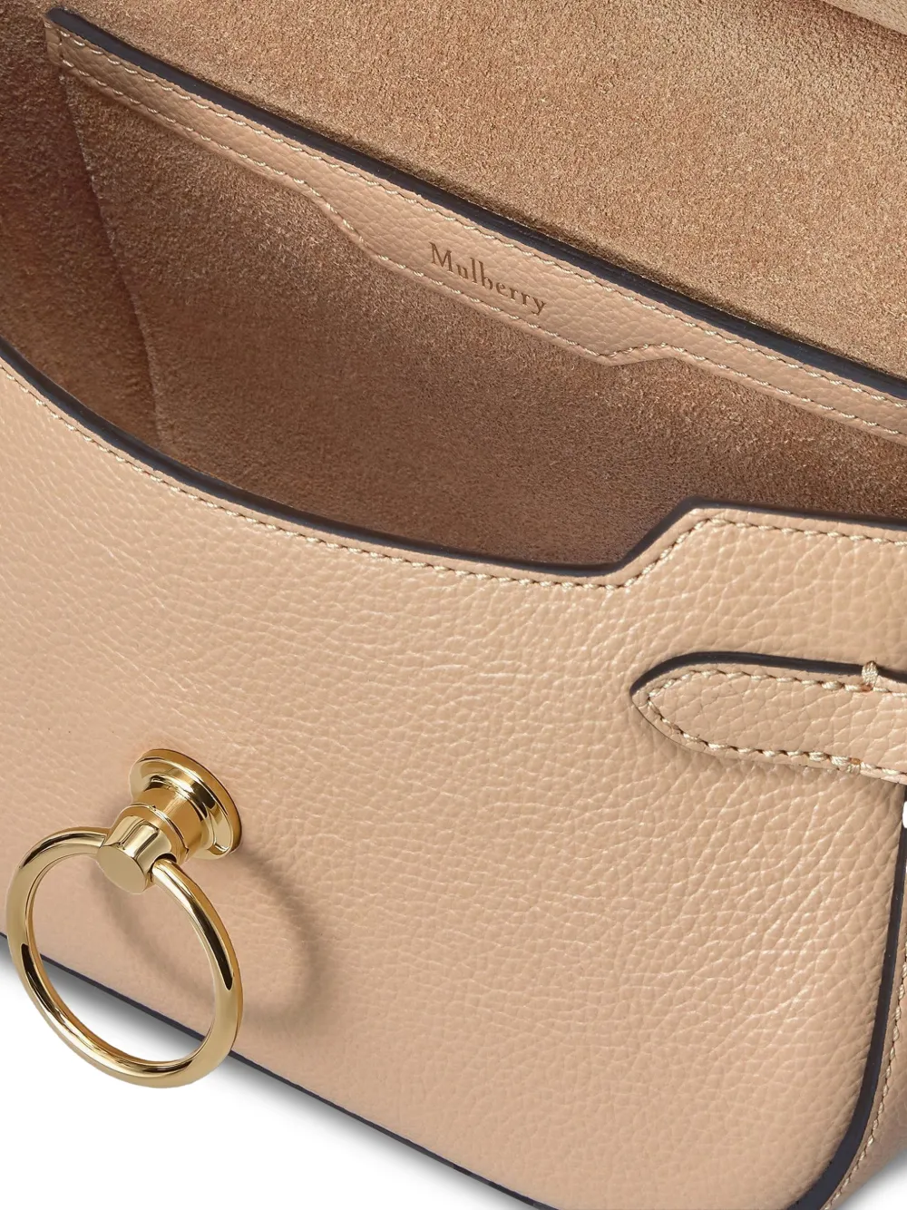 Mulberry Kleine Amberley leren schoudertas Beige