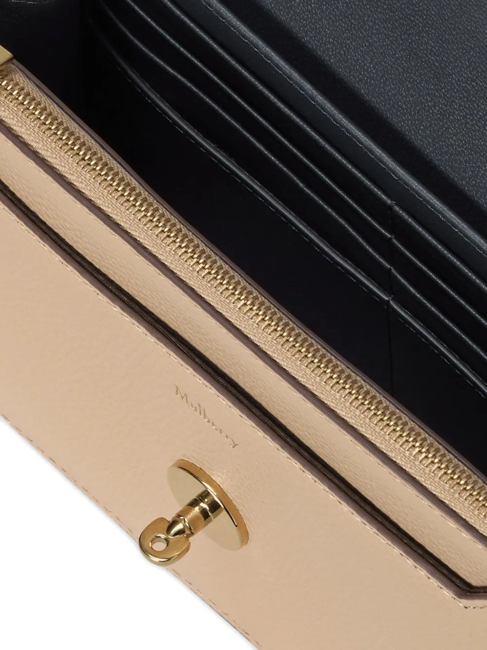 Mulberry Darley kleine crossbodytas met kettinghengsel Oranje